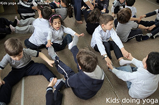 Kids yoga in schools.