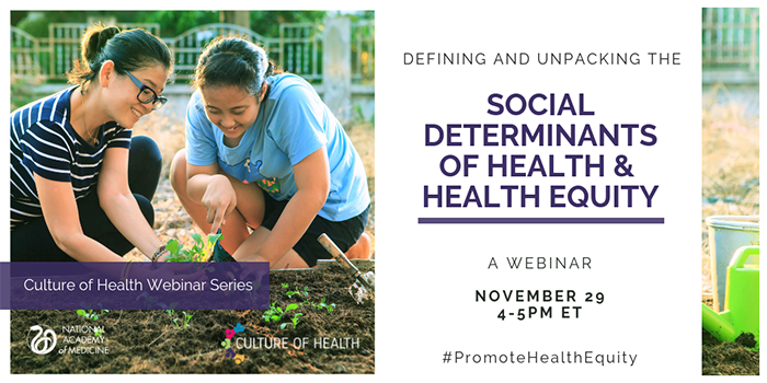 Image of two women of color gardening, along with the title of the webinar.