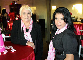 Photo of Promotores de salud at our annual Breast Cancer Awareness Fashion Show.