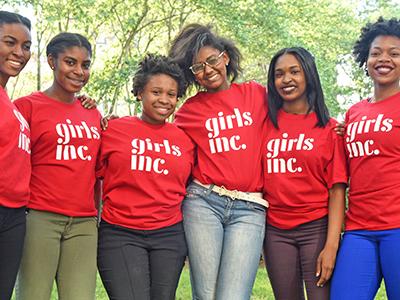 Photo of girls from Girls, Inc. in Omaha.