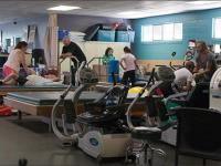 Photo of people with disabilities exercising at the Challenge Center in San Diego.