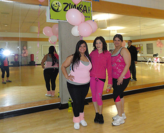 Photo of a ZUMBA Pink Party! A night of dancing and breast cancer awareness.